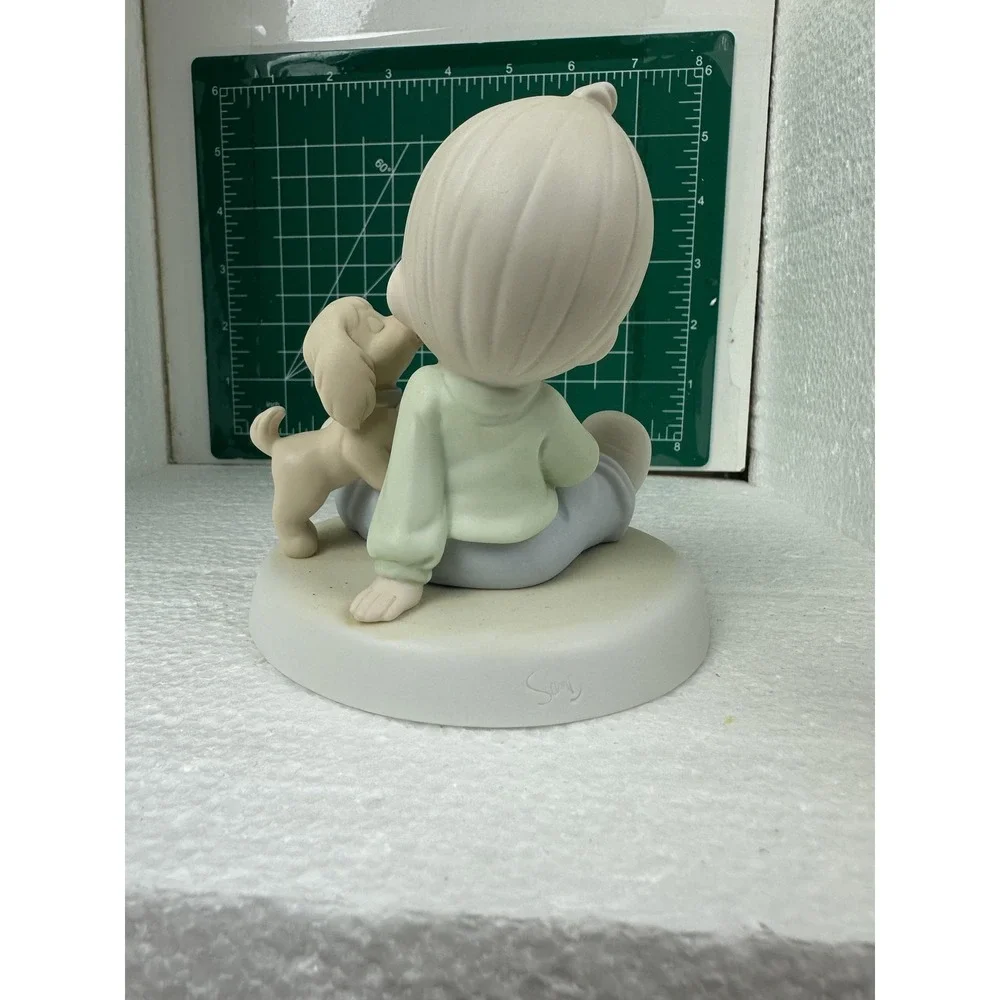 Vintage 1993 Precious Moments Sharing Sweet Moments Together Enesco Figurine Dog